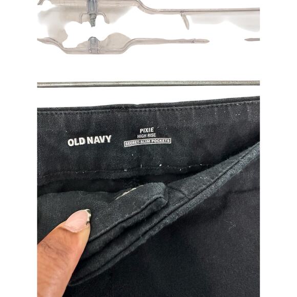 Old Navy Black Basic Career Office Work‎ Straight Leg Pixie Dress Pants Size 18 - Picture 3 of 13